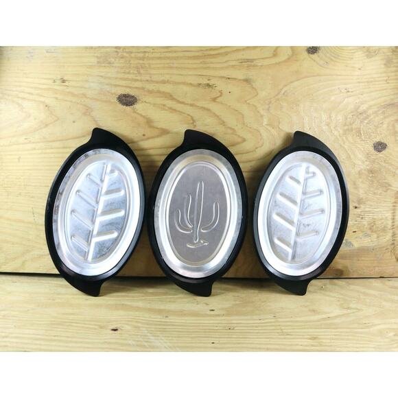 Nordic Ware Platter Steak Sizzler Fajita & Platter Holder Catus #1112 Set of 3 - Picture 1 of 3